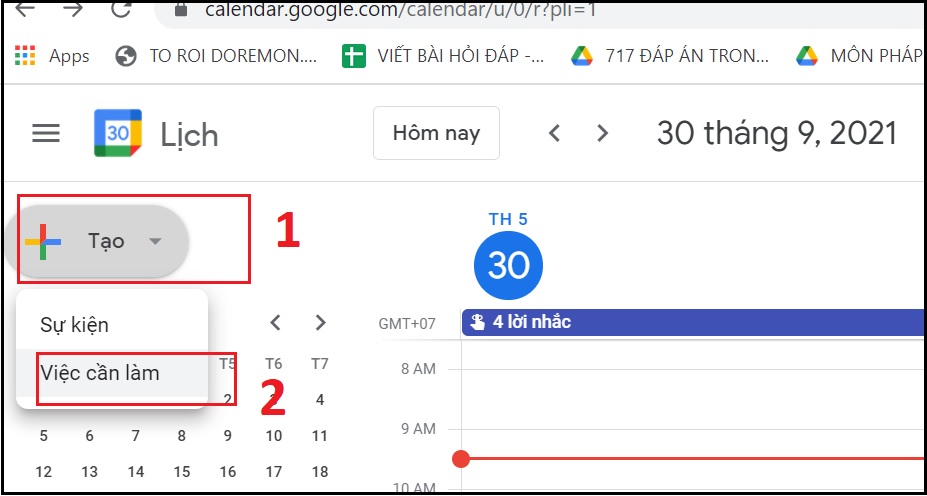 Chọn việc cần l&agrave;m